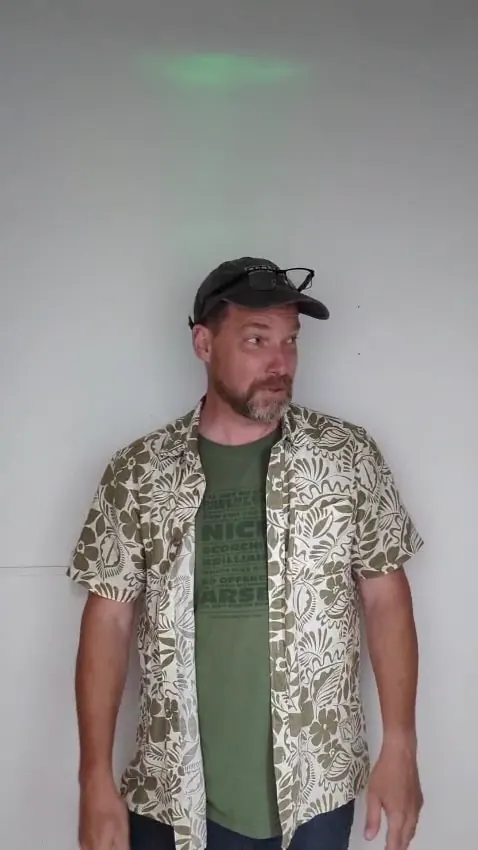 Player recording a video review at Escape Rooms Cornwall in Penzance